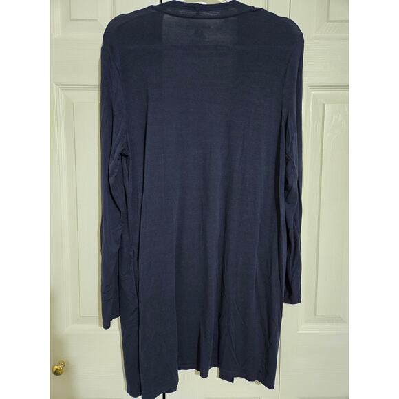 Amazon essential large women's navy blue open front cardigan - Picture 4 of 8